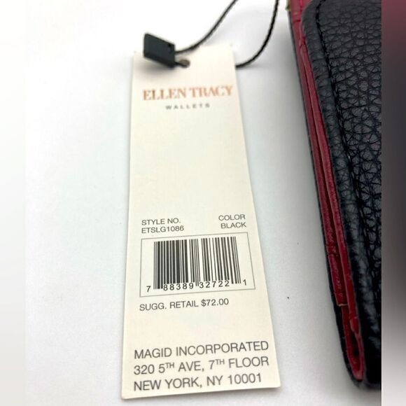 NWT Ellen Tracy Pebble Grain Collection Continental Clutch - Picture 8 of 8